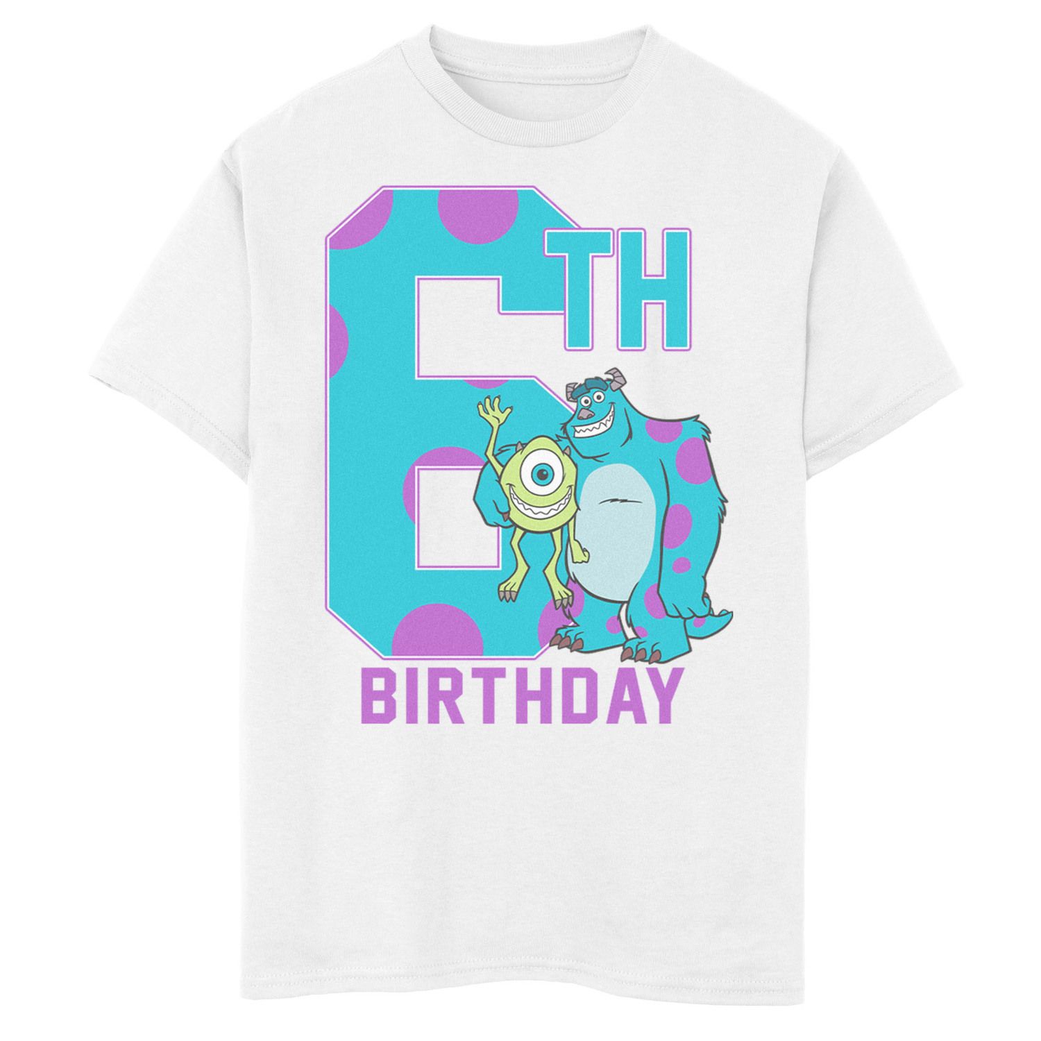 Image for Disney / Pixar s Monsters Inc. Boys 8-20 Mike & Sully Happy 6th Birthday Graphic Tee at Kohl's.
