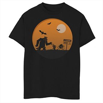 Disney / Pixar's Monsters Inc. Boys 8-20 Group Halloween Silhouettes Graphic Tee
