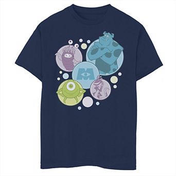 Disney / Pixar's Monsters Inc. Sulley Mike Boo Randall Boys 8-20 Bubbles Graphic Tee