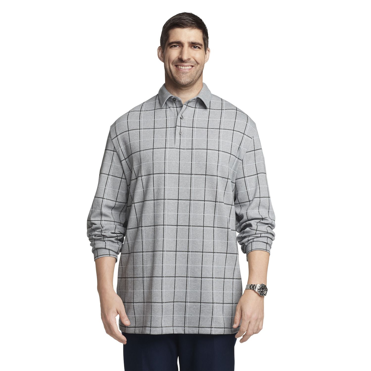 van heusen polo shirts long sleeve