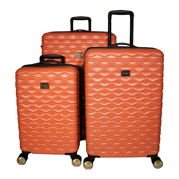 Kathy Ireland Maisy 3-Piece Hardside Spinner Luggage Set - Pink