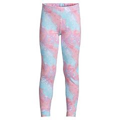 Buy Basic 3/4 Length Leggings Pink For Kids