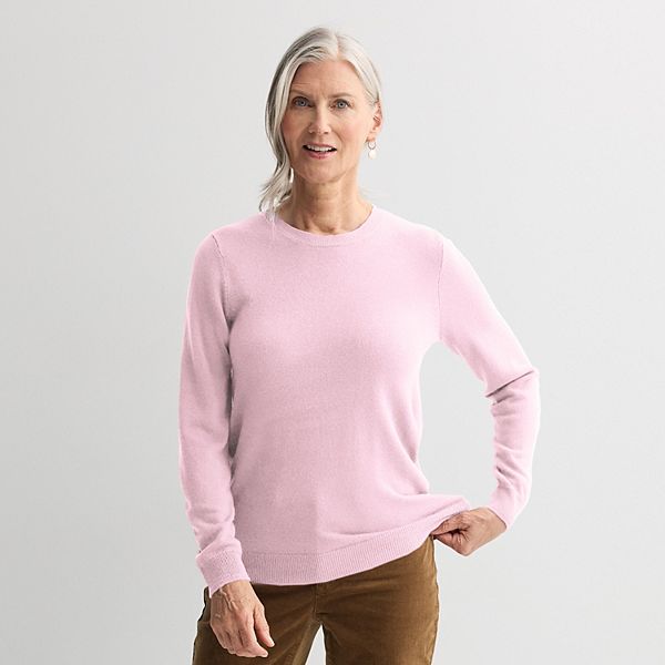 トップス croft & barrow Cotton Sweater LT Women's Croft & Barrow® Extra Soft Crewneck Sweater