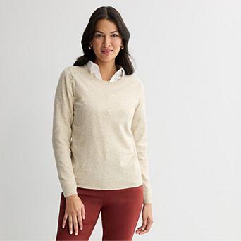Women's Croft & Barrow® Extra Soft Crewneck Sweater