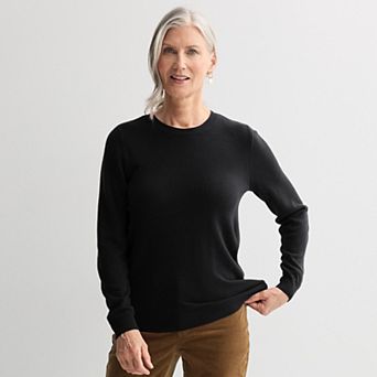 Women's Croft & Barrow® Extra Soft Crewneck Sweater