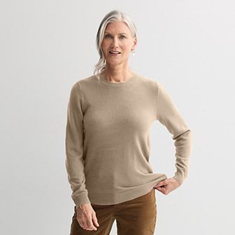 Women's Croft & Barrow® Extra Soft Crewneck Sweater
