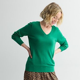 Women's Croft & Barrow® The Extra Soft V-Neck Sweater