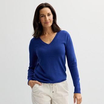 Women's Croft & Barrow® The Extra Soft V-Neck Sweater