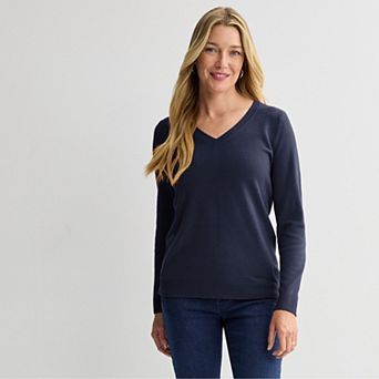 Women's Croft & Barrow® The Extra Soft V-Neck Sweater