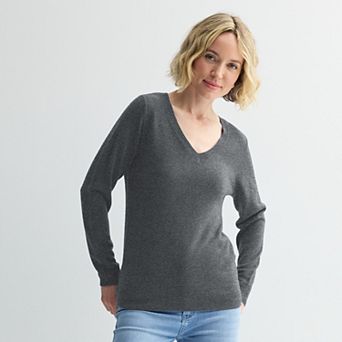 Women's Croft & Barrow® The Extra Soft V-Neck Sweater