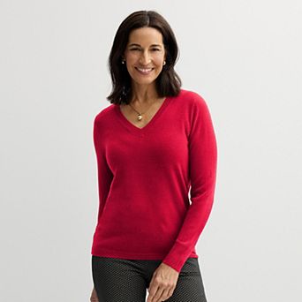 Women's Croft & Barrow® The Extra Soft V-Neck Sweater