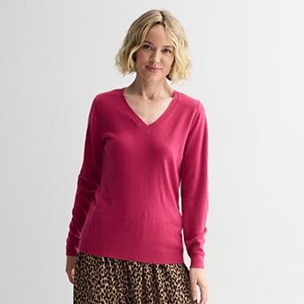 Women's Croft & Barrow® The Extra Soft V-Neck Sweater