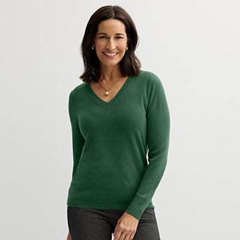 Women's Croft & Barrow® The Extra Soft V-Neck Sweater