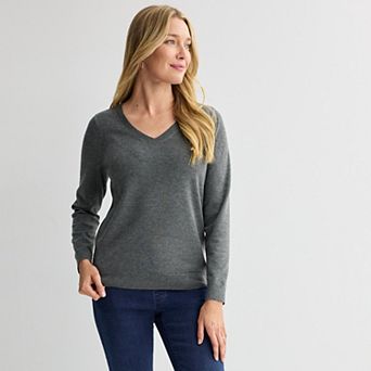 Women's Croft & Barrow® The Extra Soft V-Neck Sweater