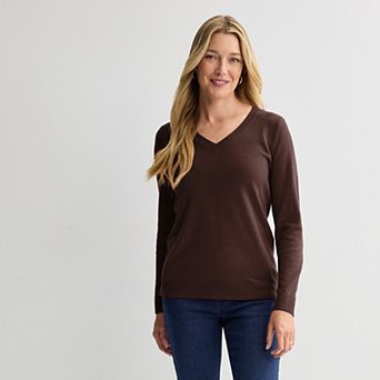 Women's Croft & Barrow® The Extra Soft V-Neck Sweater