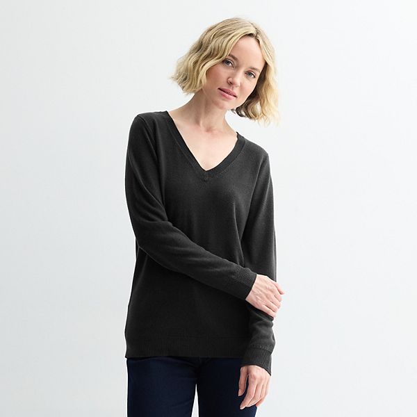 Women's Croft & Barrow® The Extra Soft V-Neck Sweater