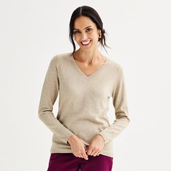 Women's Croft & Barrow® The Extra Soft V-Neck Sweater