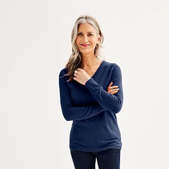 Women's Croft & Barrow® The Extra Soft V-Neck Sweater