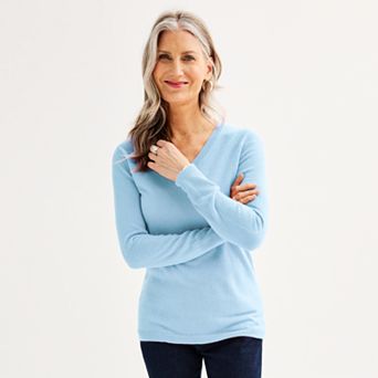 Women's Croft & Barrow® The Extra Soft V-Neck Sweater