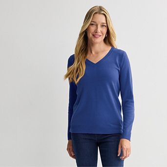 Women's Croft & Barrow® The Extra Soft V-Neck Sweater