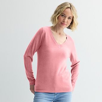 Women's Croft & Barrow® The Extra Soft V-Neck Sweater
