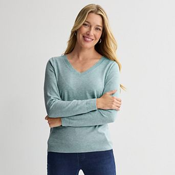Women's Croft & Barrow® The Extra Soft V-Neck Sweater