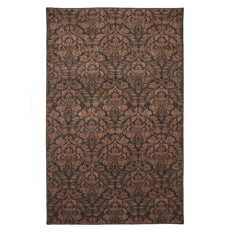 Mohawk Home Prismatic Bonjour Damask Area Rug, Brown, 8X10 Ft