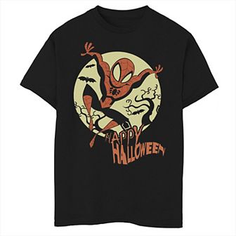 Boys 8-20 Marvel Spider-Man Moonlight Happy Halloween Graphic Tee