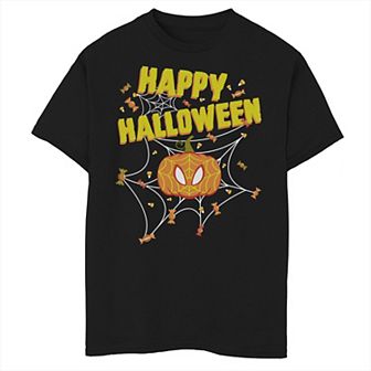 Boys 8-20 Marvel Spider-Man Pumpkin Happy Halloween Graphic Tee