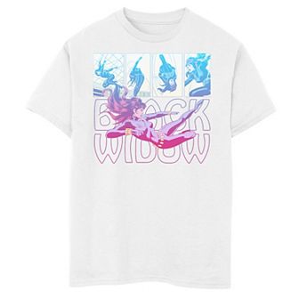 Boys 8-20 Marvel Black Widow Panels Graphic Tee