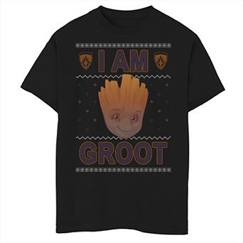 Boys 8-20 Marvel Christmas I Am Groot Ugly Sweater Graphic Tee