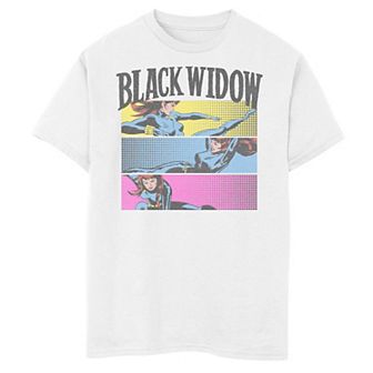 Boys 8-20 Marvel Black Widow Panels Graphic Tee