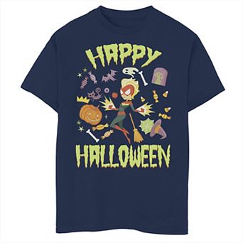 Boys 8-20 Marvel Captain Marvel Happy Halloween Graphic Tee