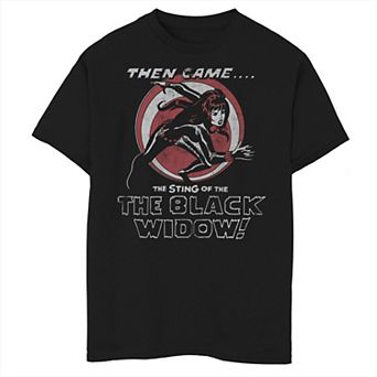 Boys 8-20 Marvel Vintage Black Widow Graphic Tee