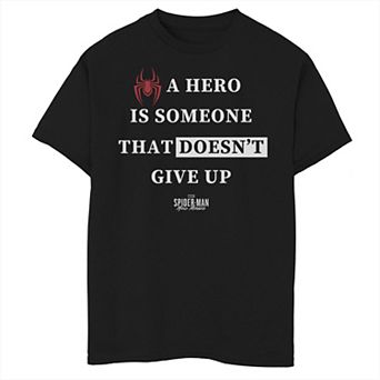 Boys 8-20 Marvel Spider-Man: Miles Morales Don't Give Up Text Graphic Tee