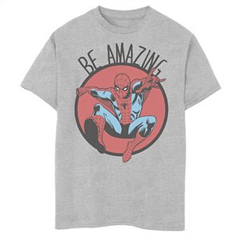 Boys 8-20 Marvel Spider-Man Be Amazing Distressed Graphic Tee