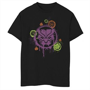 Boys 8-20 Marvel Black Panther Paint Splatter Halloween Graphic Tee