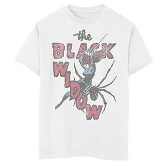 Boys 8-20 Marvel Thrifted Black Widow Graphic Tee
