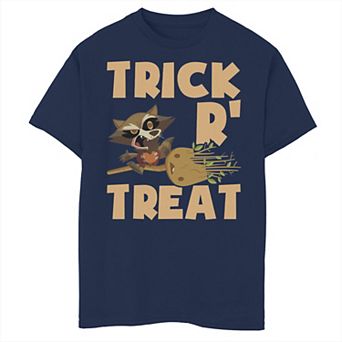 Boys 8-20 Marvel Rocket And Groot Trick R' Treat Halloween Graphic Tee