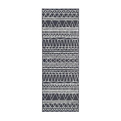 My Magic Carpet Chelsea Tribal Waterproof Machine Washable Rug