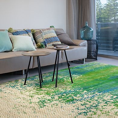 My Magic Carpet Hazel Chevron Waterproof Machine Washable Rug