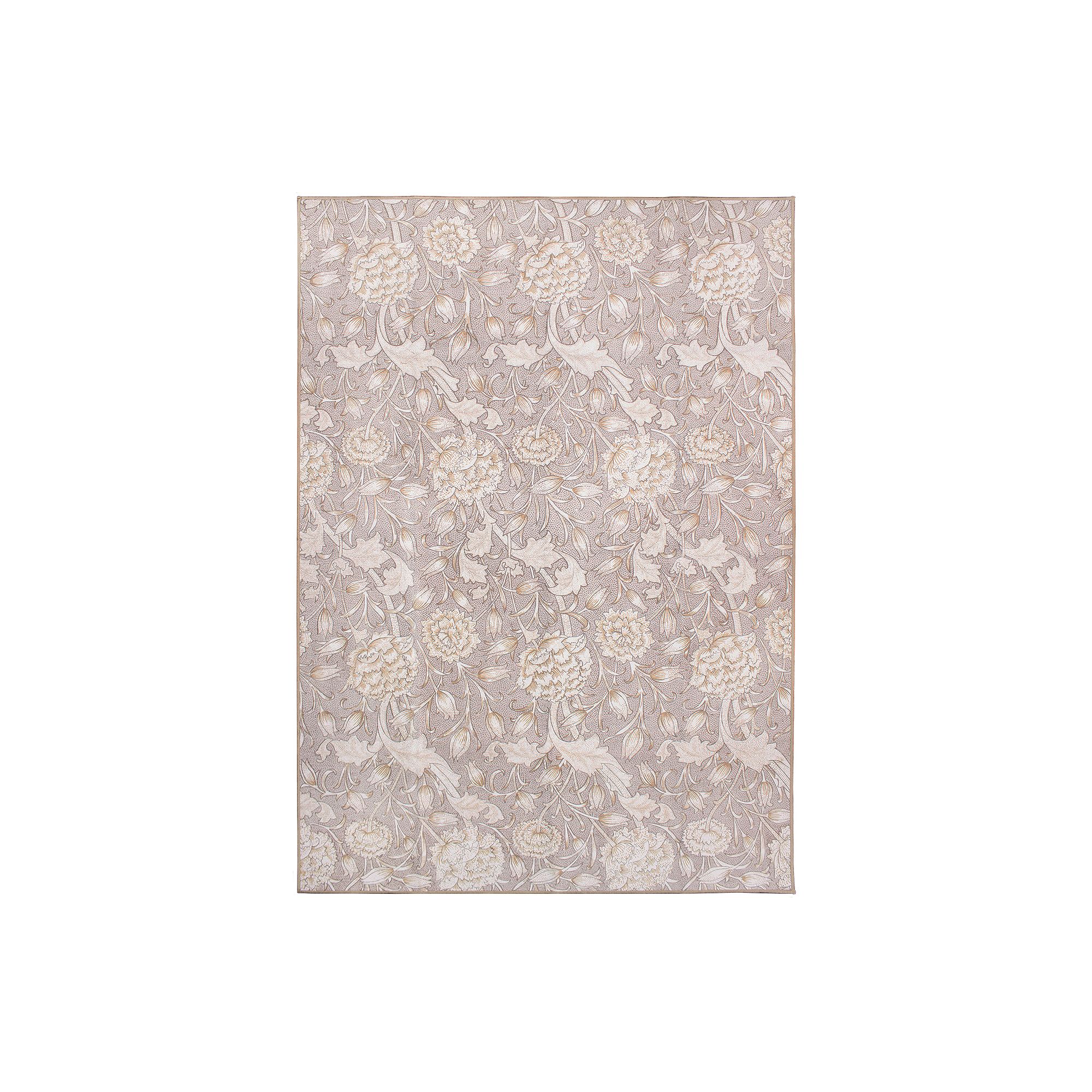 My Magic Carpet Kalink Floral Machine Washable Rug, Natural