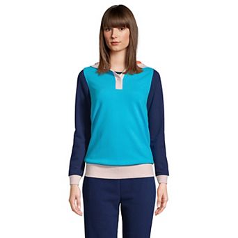 Women's Lands' End Serious Sweats Button-Front Hoodie