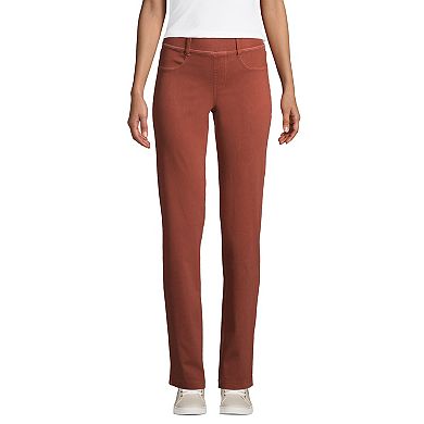 Women's Lands' End Starfish Straight-Leg Pull-On Jeans