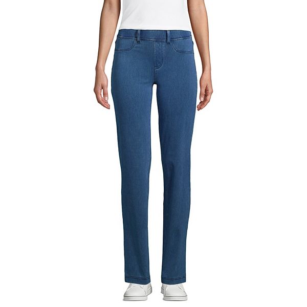 Women's Lands' End Starfish StraightLeg PullOn Jeans