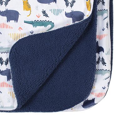 Just Born Blue Velboa Blanket