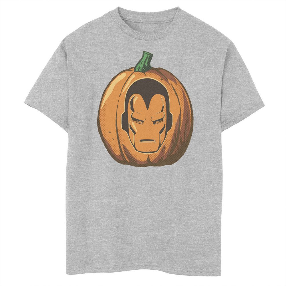 Boys 6-20 Marvel Avengers Iron Man Halloween Pumpkin Graphic Tee