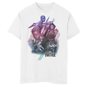 Boys 8-20 Marvel Black Panther Movie Heroine Poses Graphic Tee