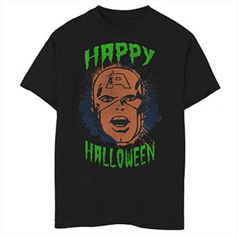 Boys 8-20 Marvel Captain America Retro Happy Halloween Graphic Tee