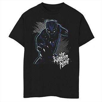 Boys 8-20 Marvel Black Panther Warrior King Color Pop Claw Graphic Tee